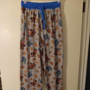 Scooby Doo Size Small Pajama Bottoms with Drawstring & Elastic Wasteband